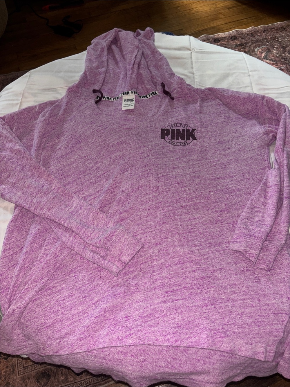PINK Victoria's Secret Lavender Heather Pullover Hoodie